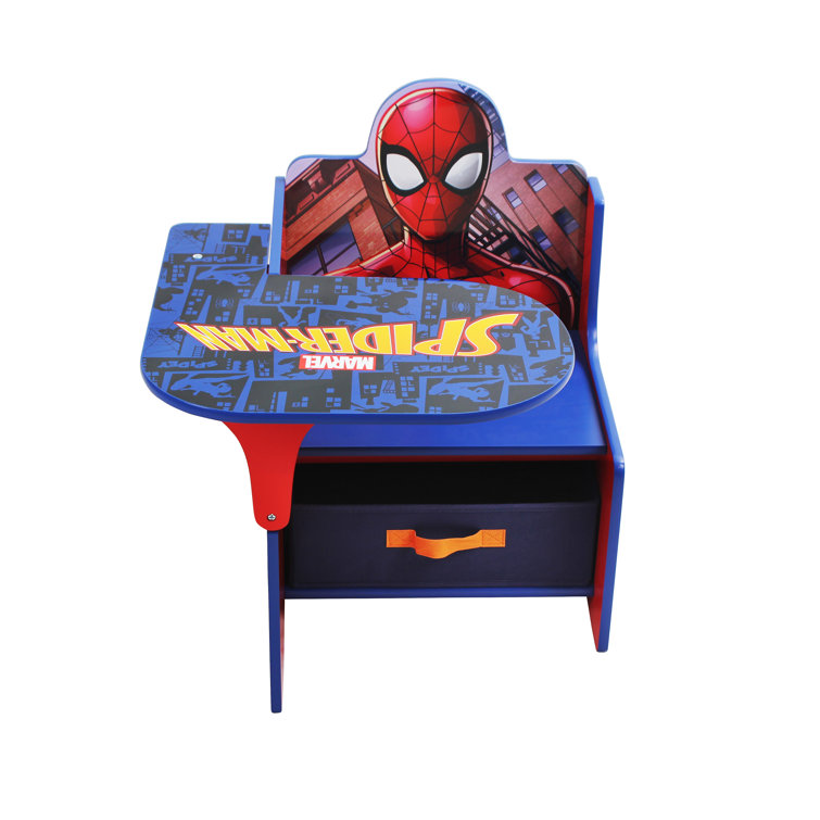 Nixy Children Marvel SpiderMan Chair Desk with Storage Bin Wayfair.co.uk